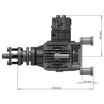 The Newest DLE 60cc Gasoline Engine Aircraft Model DLE60  for Rc Drones/Airplane
